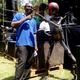 Isaac Nabwana with a home made ‘extra’.